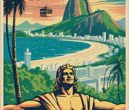 affiche brésil art mural illustré