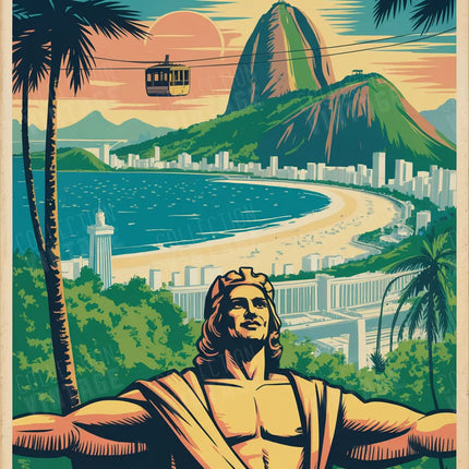 affiche brésil art mural illustré