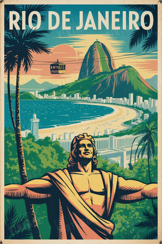 affiche brésil art mural illustré