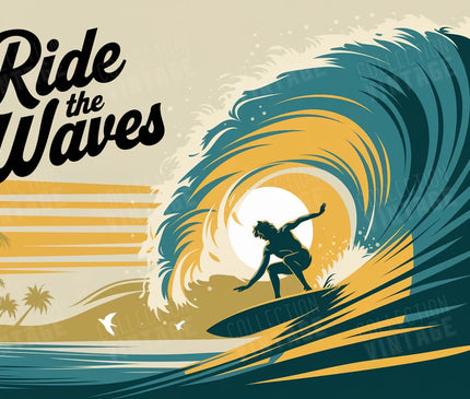 Affiche - Ride the waves