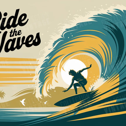 Affiche - Ride the waves