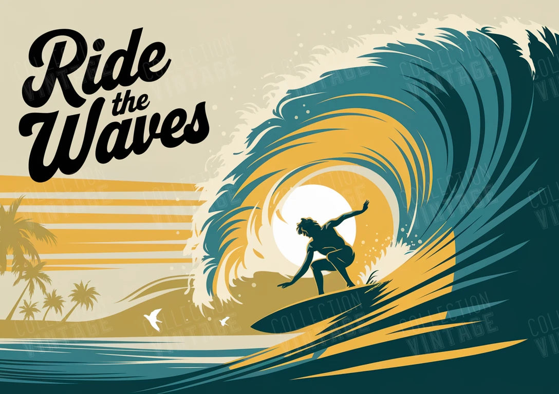 Affiche - Ride the waves
