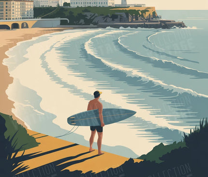 affiches biarritz style affiche de voyage