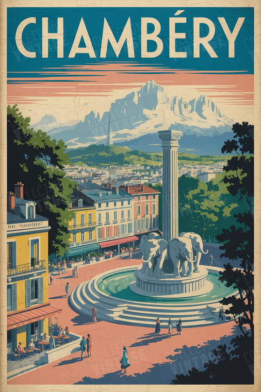 affiche chambéry style art mural