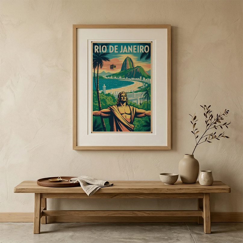 affiche brésil art mural illustré