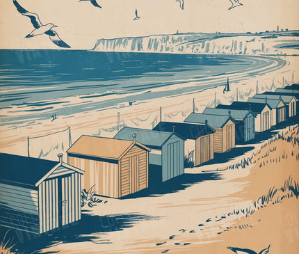 affiche calais bord de mer