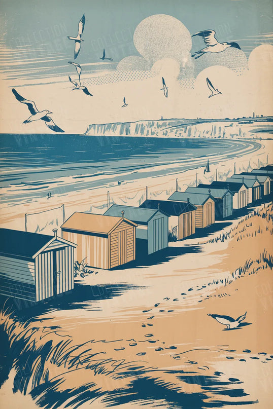 affiche calais bord de mer