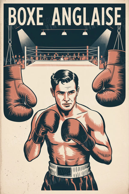 affiche boxe old school 1