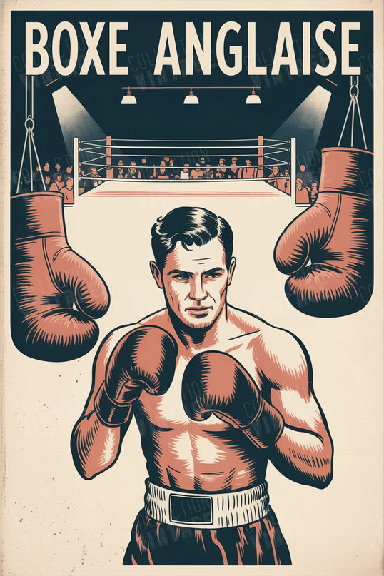 affiche boxe old school 1