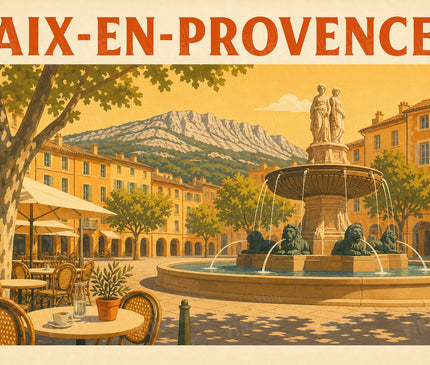 affiche couleur chaude aix en provence