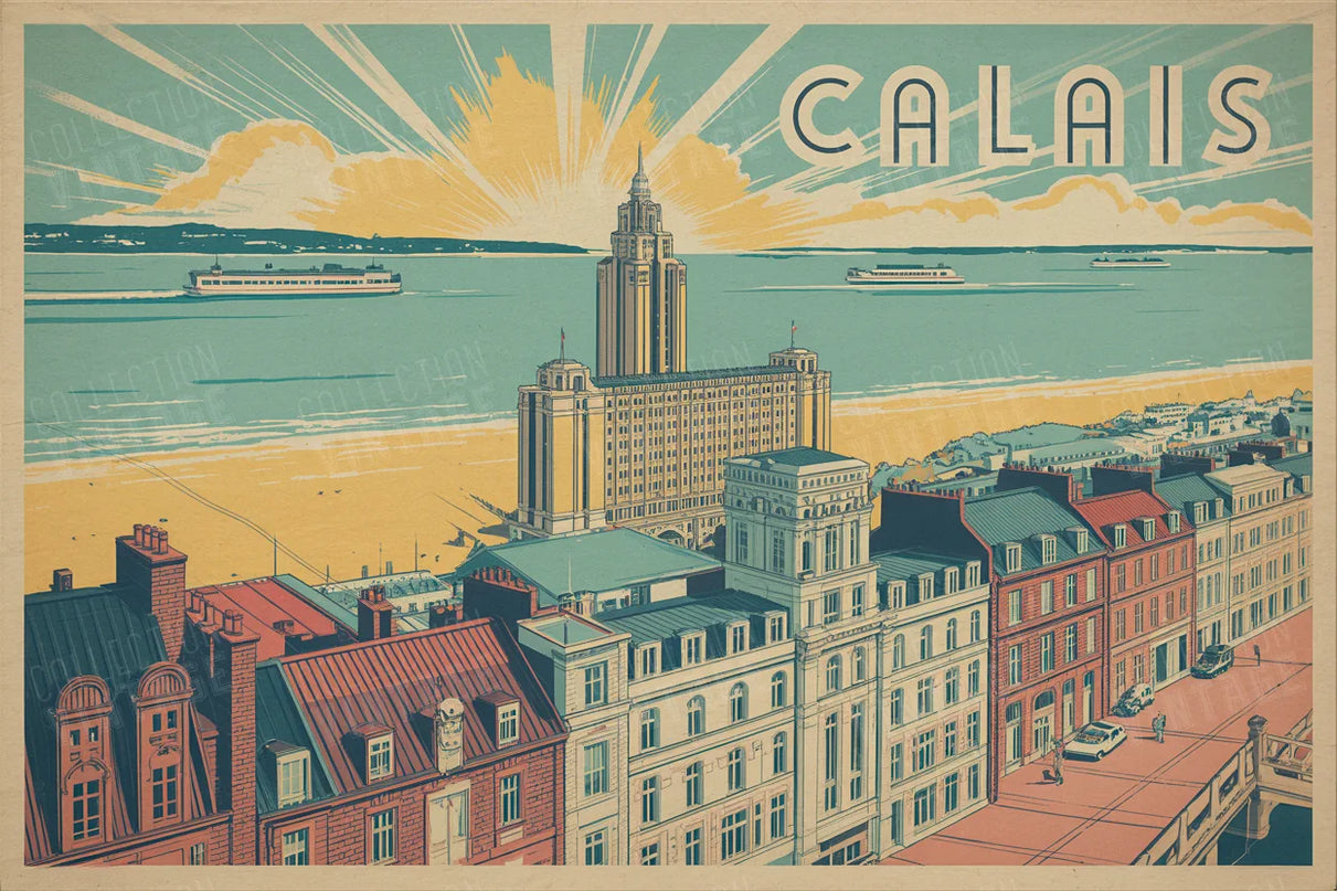 affiche calais skyline