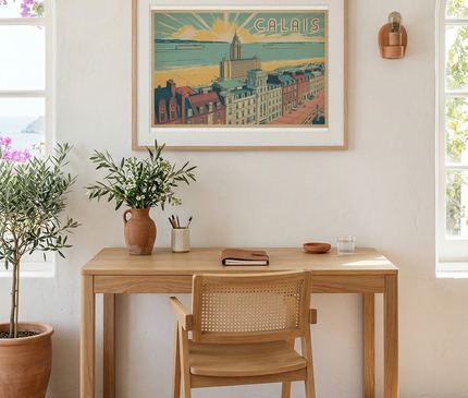 affiche calais skyline