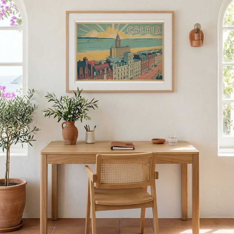 affiche calais skyline