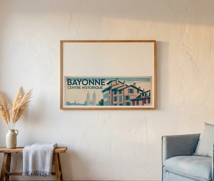 affiche centre historique bayonne