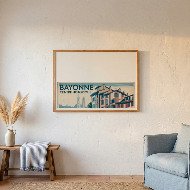 affiche centre historique bayonne