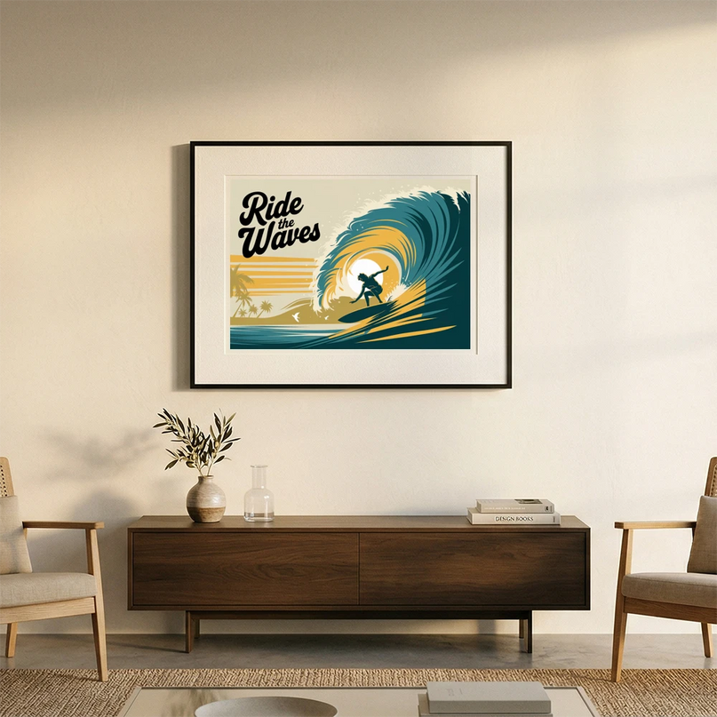 Affiche - Ride the waves