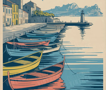 affiche bastia illustration cote corse