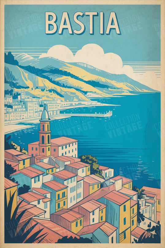 affiche bastia illustration naive
