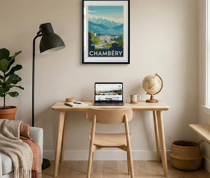 affiche paysage chambéry