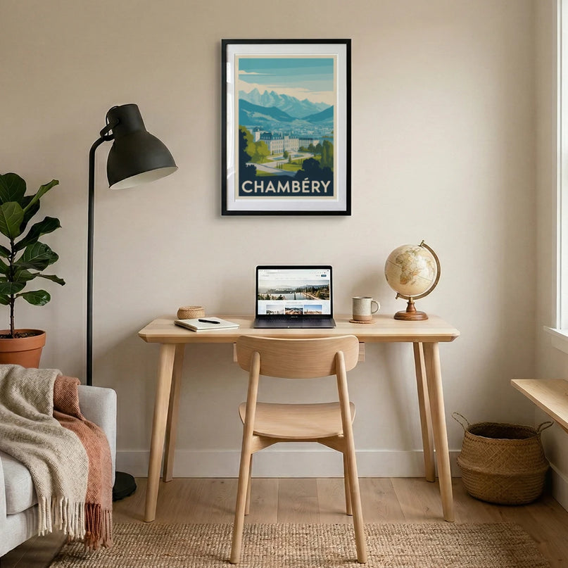 affiche paysage chambéry