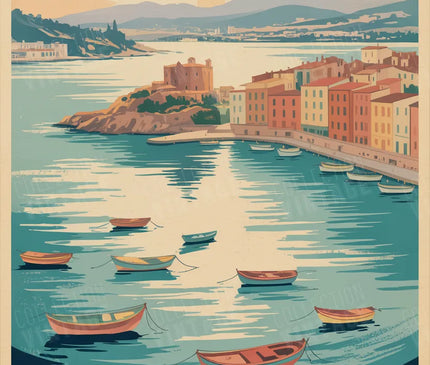 affiche ajaccio corse illustration