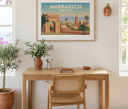 affiche marrakech décoration murale salon