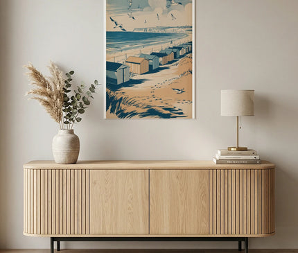 affiche calais bord de mer