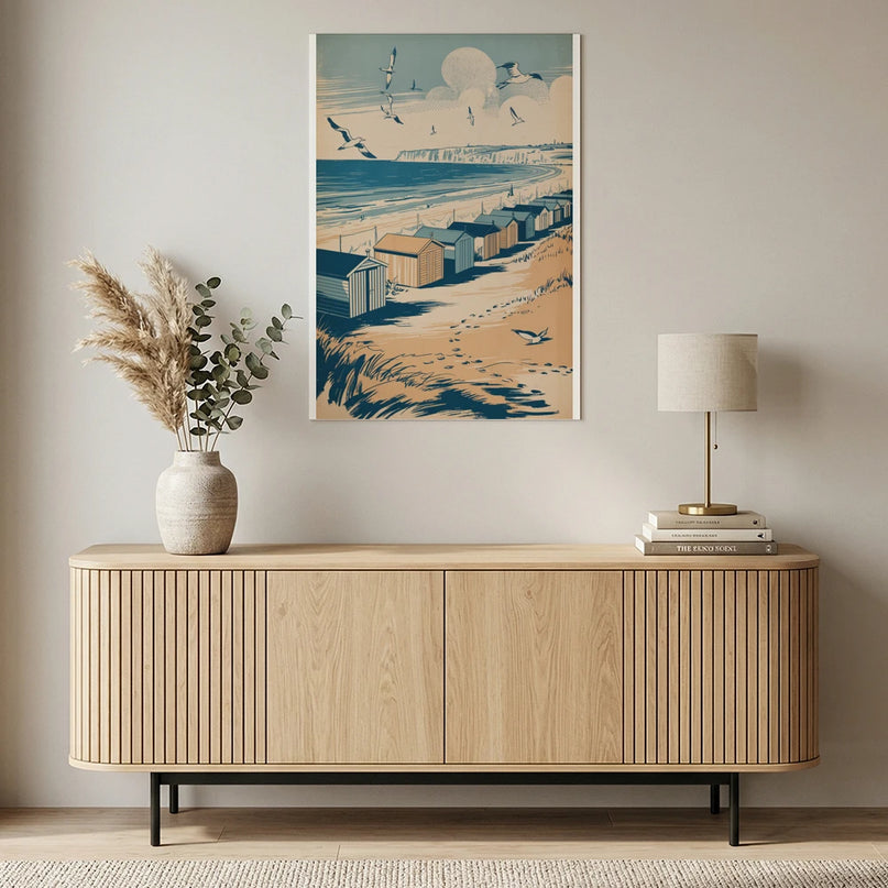 affiche calais bord de mer