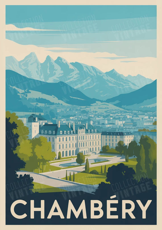 affiche paysage chambéry