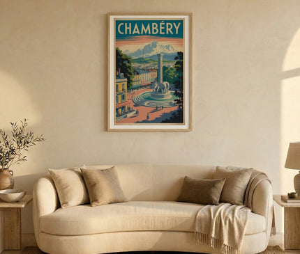 affiche chambéry style art mural