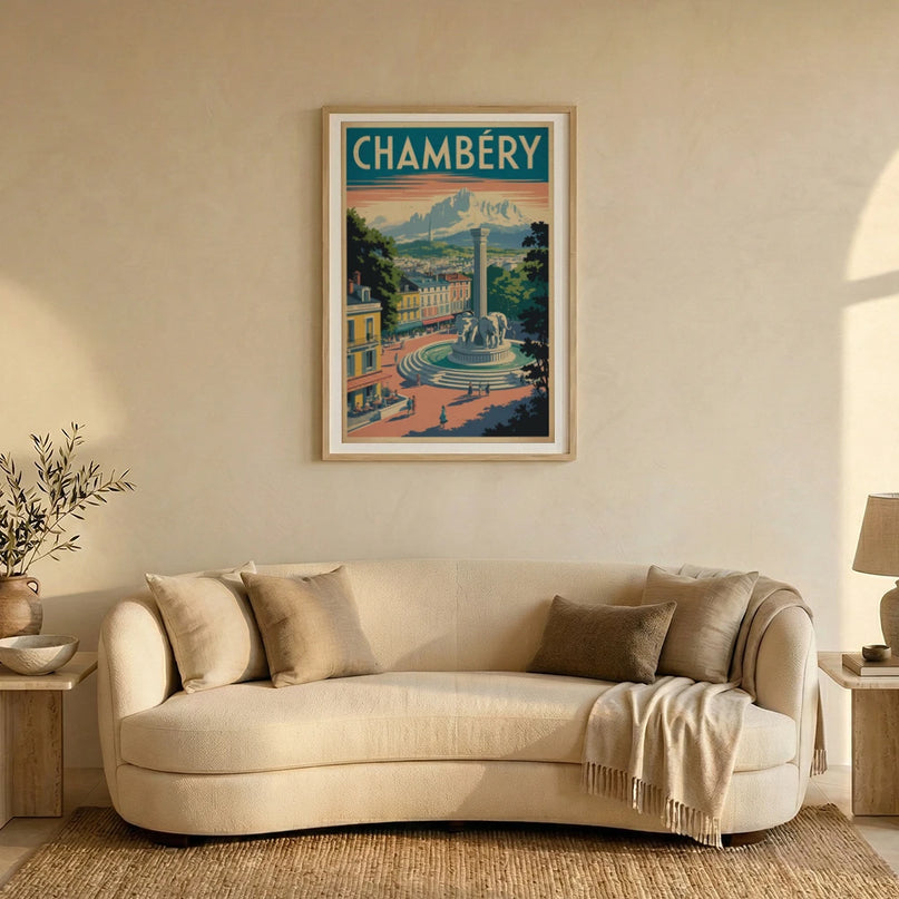 affiche chambéry style art mural