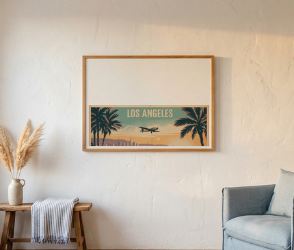 affiche los angeles art photographique vintage