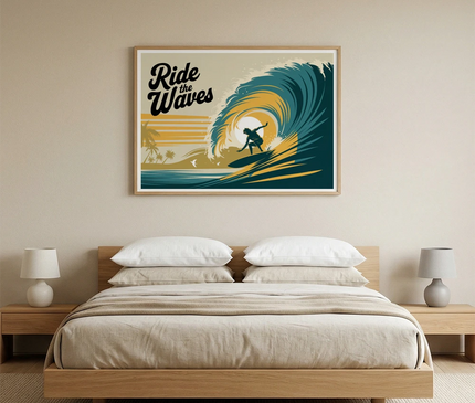 Affiche - Ride the waves