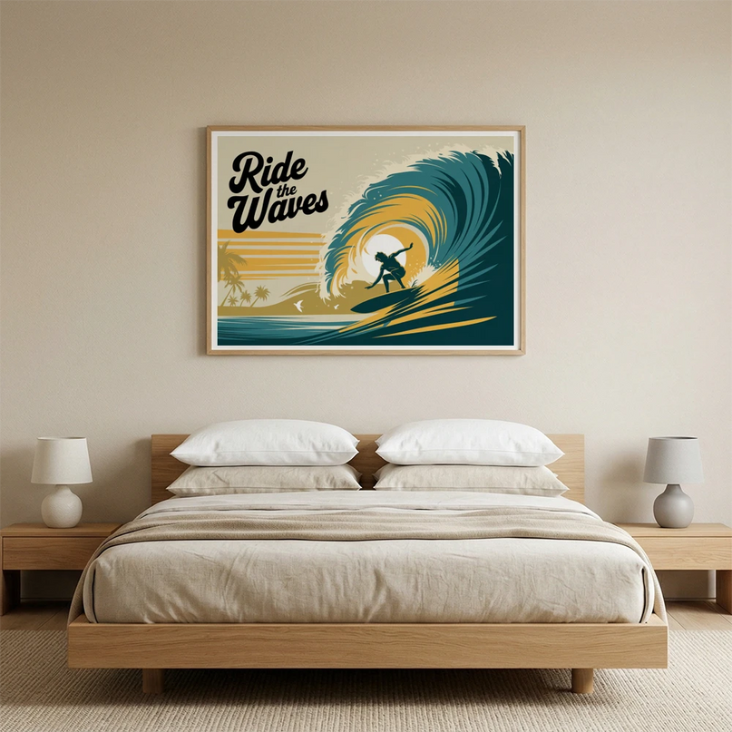 Affiche - Ride the waves