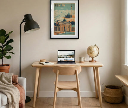 affiche berlin poster style affiche de voyage retro