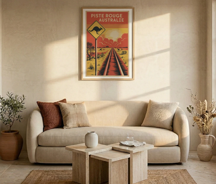 affiche piste rouge australie