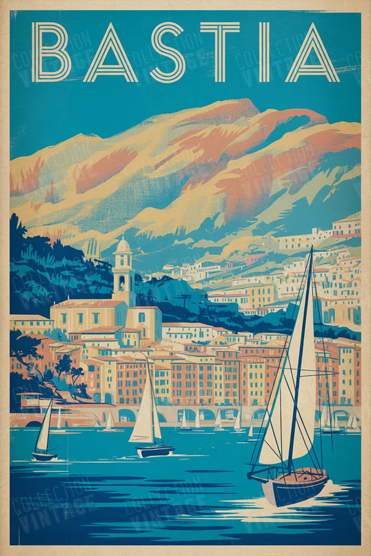 affiche bastia paysage corse 1
