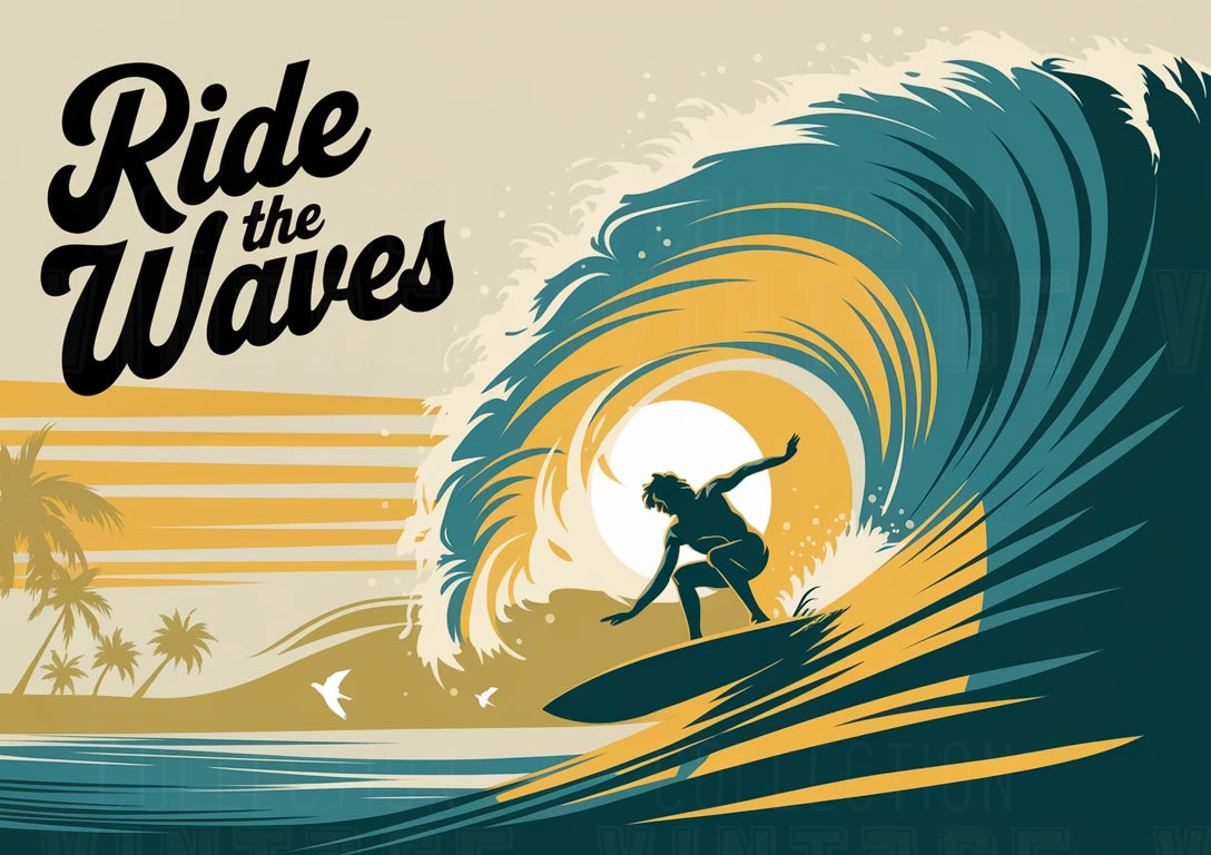 Affiche - Ride the waves