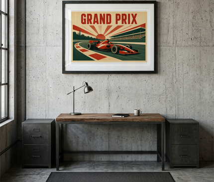 affiche grand prix f1 affiche style affiche de pub ancienne