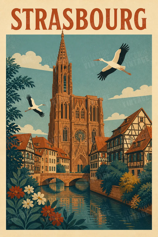 affiche strasbourg texte calligraphie