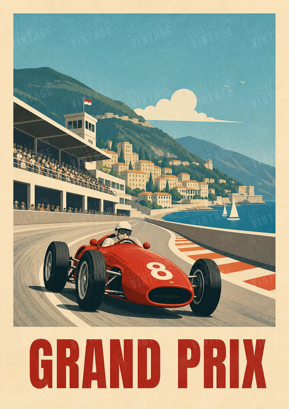 affiche vintage affiche de tourisme sport automobile