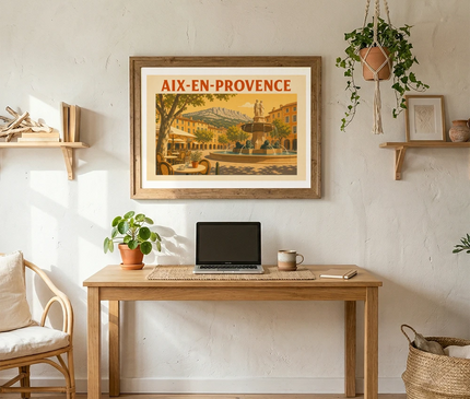 affiche couleur chaude aix en provence