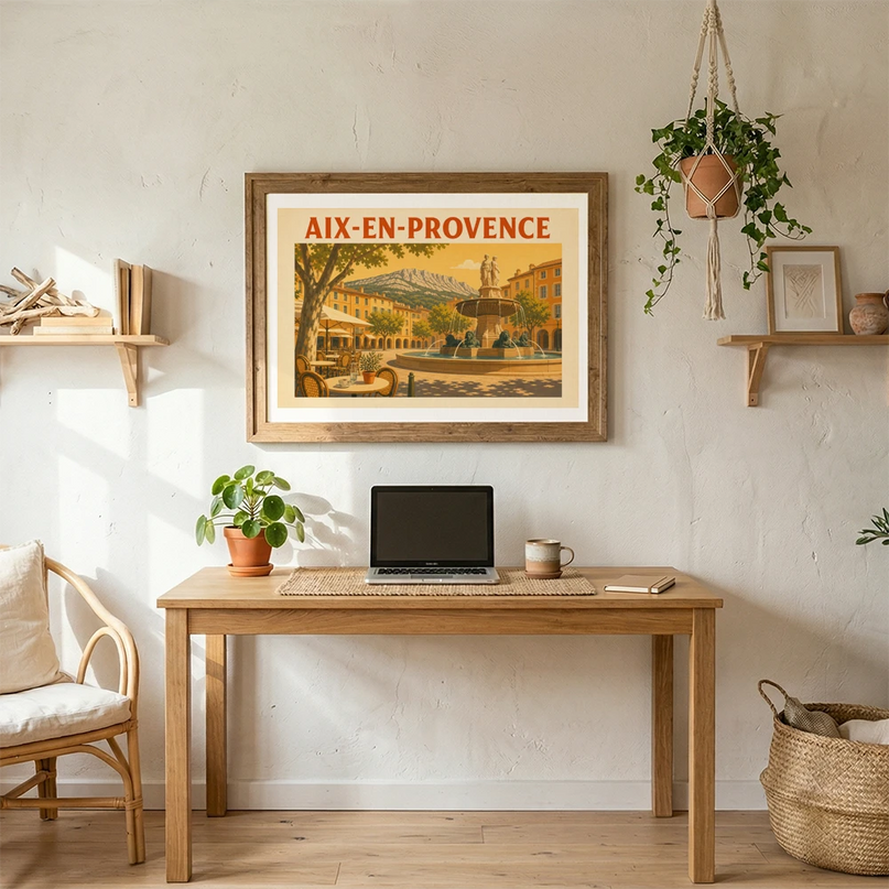 affiche couleur chaude aix en provence