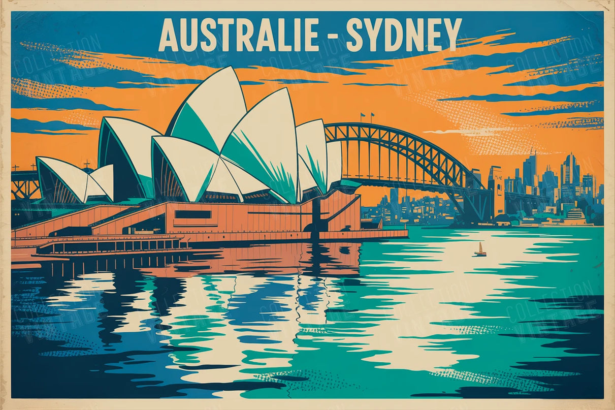 affiche australie déco intérieur industriel