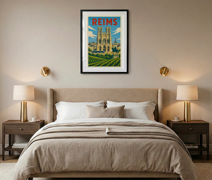 affiche reims poster design contemporain