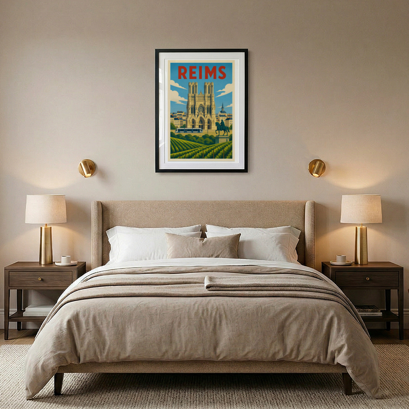 affiche reims poster design contemporain