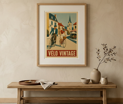 poster vélo vintage style années 50