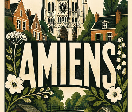 affiche typographique amiens