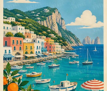 affiche marina grande capri