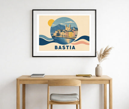 affiche bastia affiche minimaliste deco